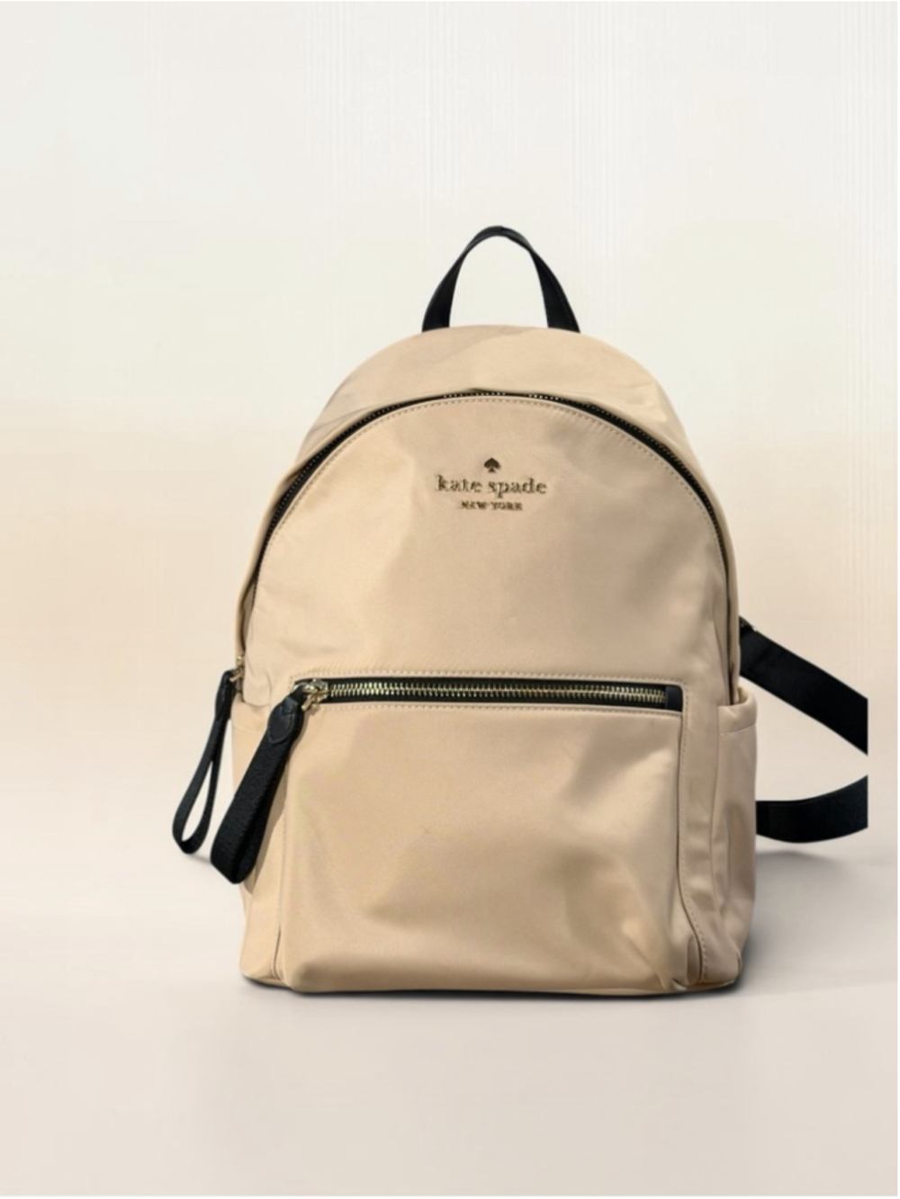 Kate Spade Chelsea Medium Backpack Nylon Warm Beige